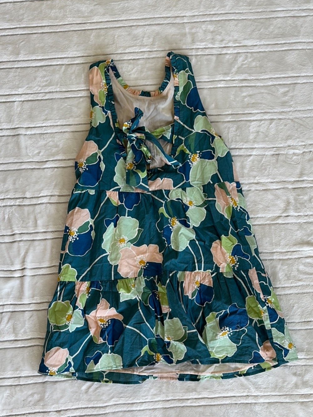 Robe Alexandra - Green Floral Sundress - Picture 6 of 8